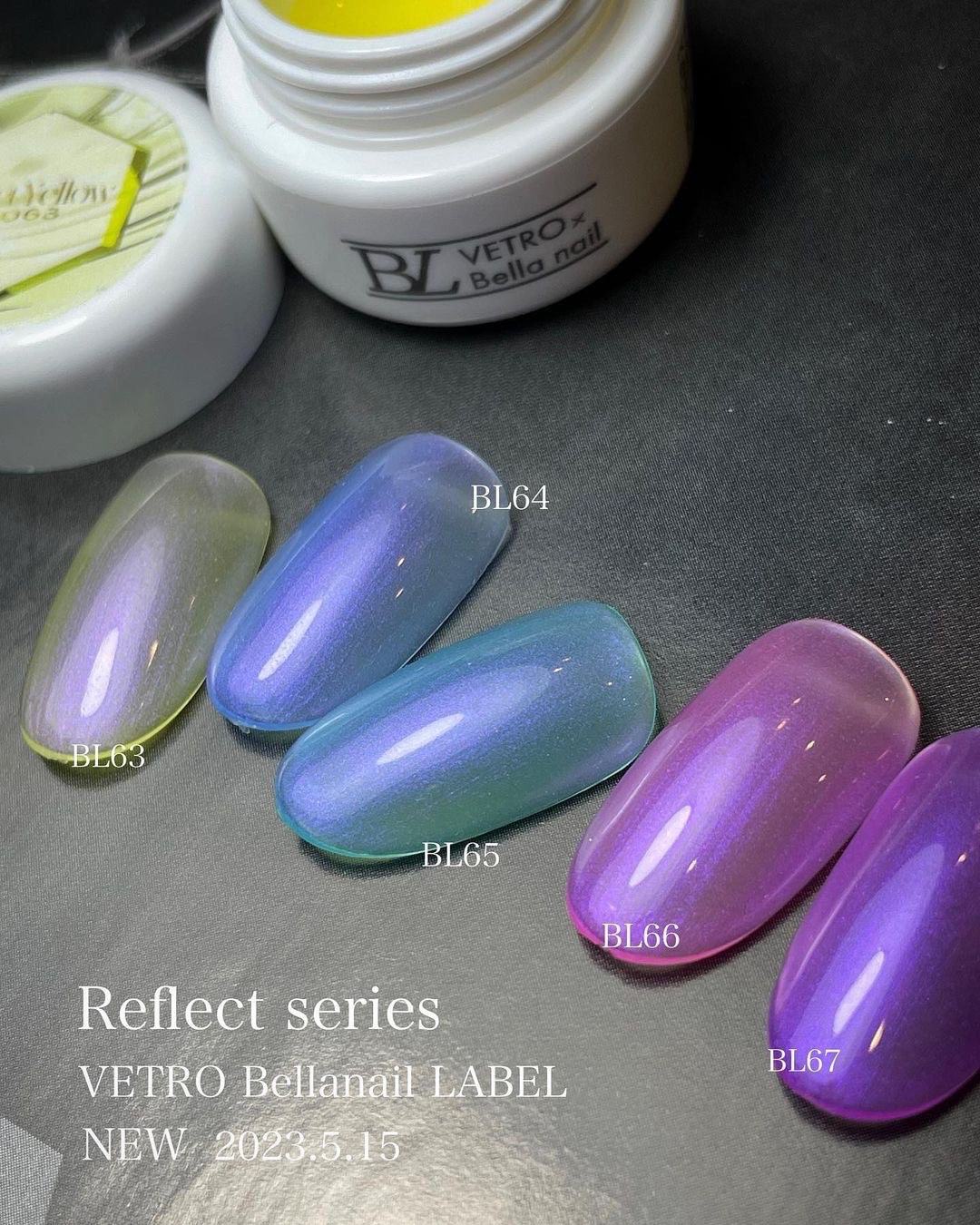 [BL063] Reflect Yellow [Bella Nail Label]