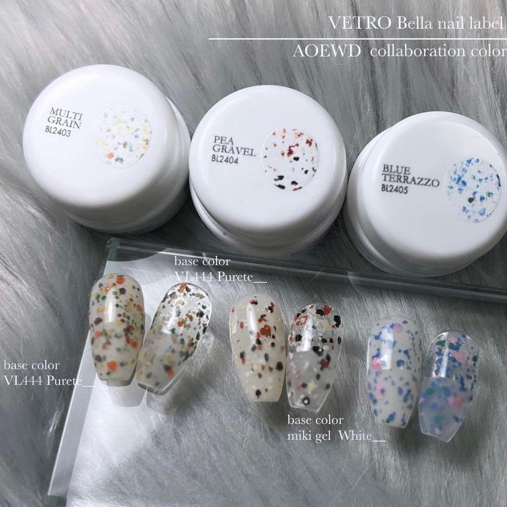 [BL2405] Blue Terrazzo [Bella Nail Label]