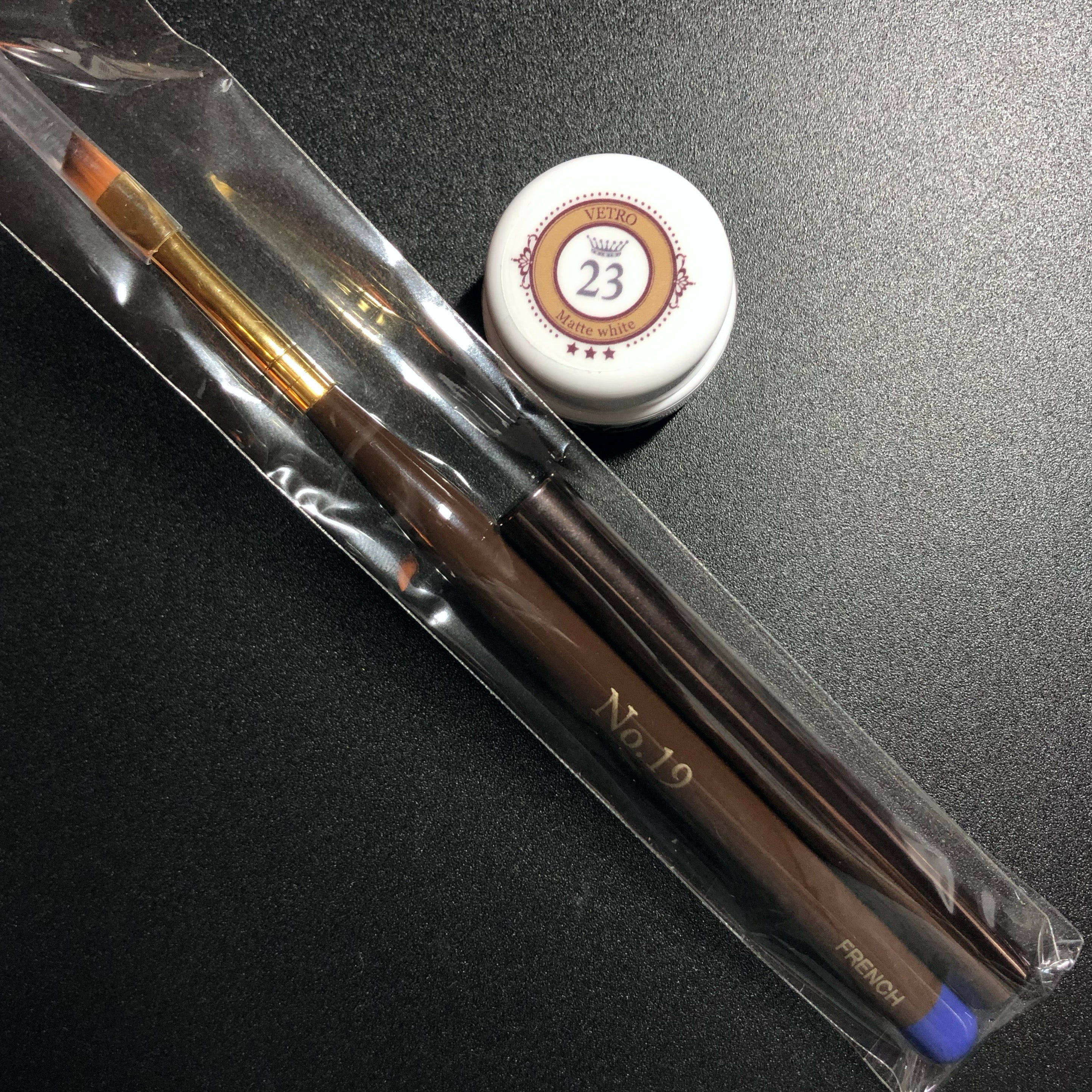 French Kit [VL023 Matte White, Blue French]  -15% Saving-